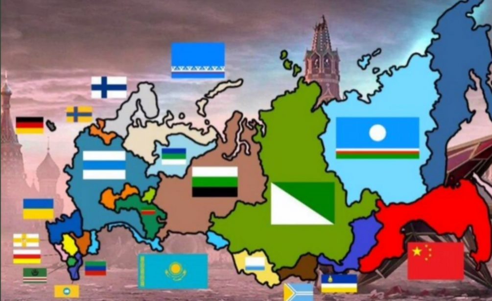   Так по мнению Габсбурга должна выглядеть территория России