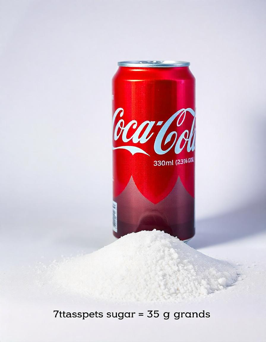 в маленькой банке 7 чайных ложек сахара