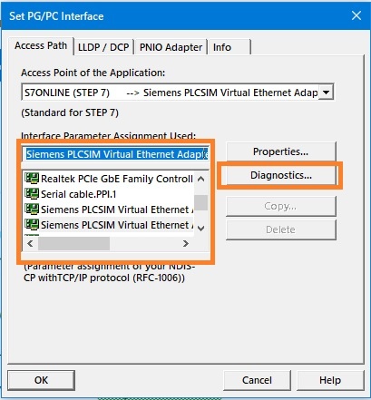 Рисунок 2. Настройка и диагностика сети.