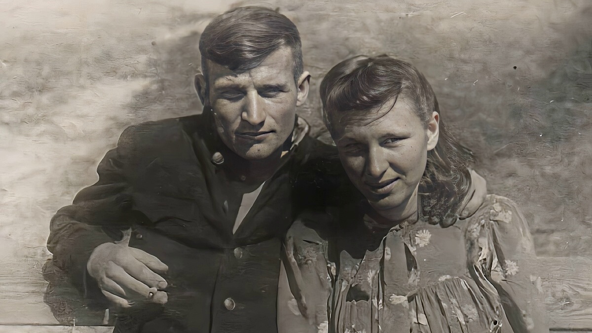 Федор Крылович с женой, довоенное фото