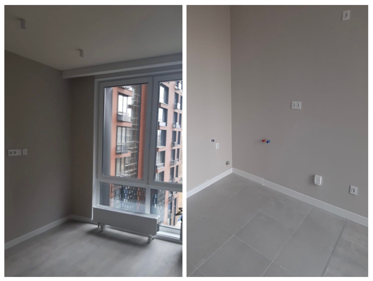 Отделка от застройщика. Состояние квартиры "ДО"