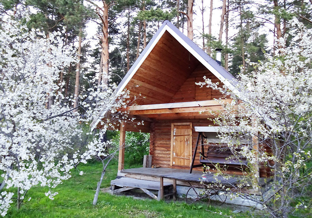 Наша баня весной