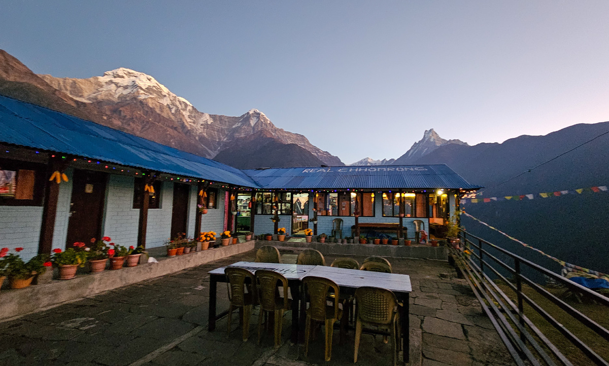 Такой шикарный вид оказался с террассы моего лоджа!