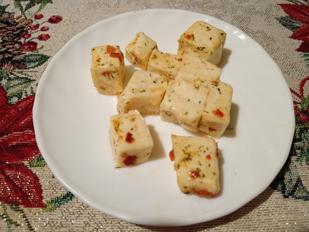 Сырные кубики. 