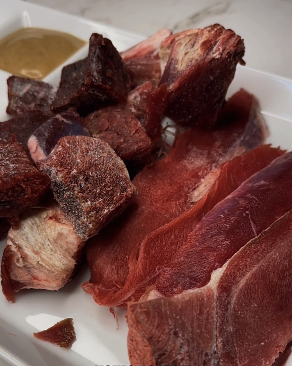 Свежезамороженное мясо северного оленя