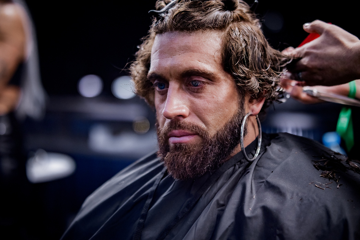 Работа Ольги Архиповой в номинации "Человек будущего 2300" Barber King 2024