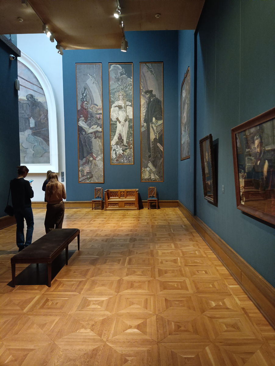 Третьяковская галерея. М. Врубель. Триптих Фауст