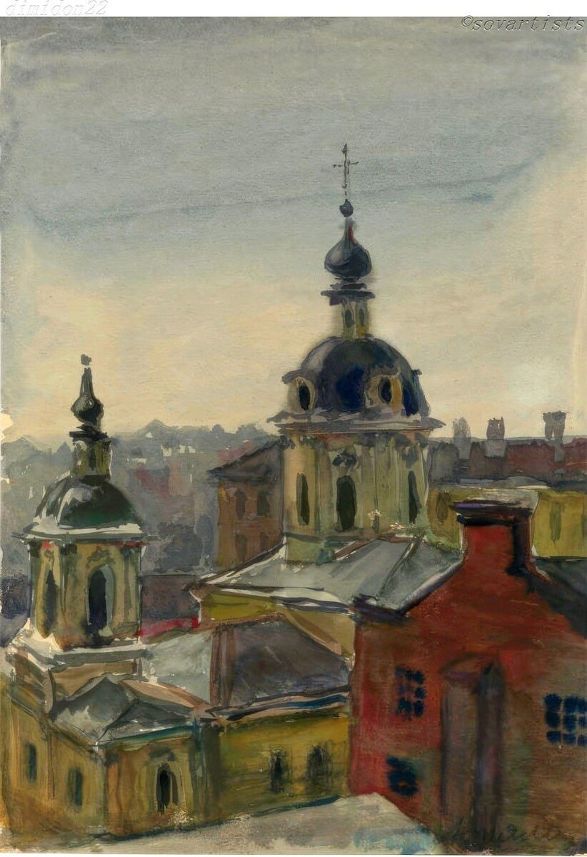 Карл Лопяло. «Вид Москвы». 1948