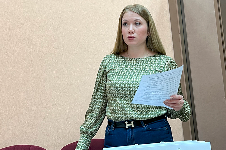    Каплун попросила у суда закрыть заседание.   
Фото: Надежда Мещерякова