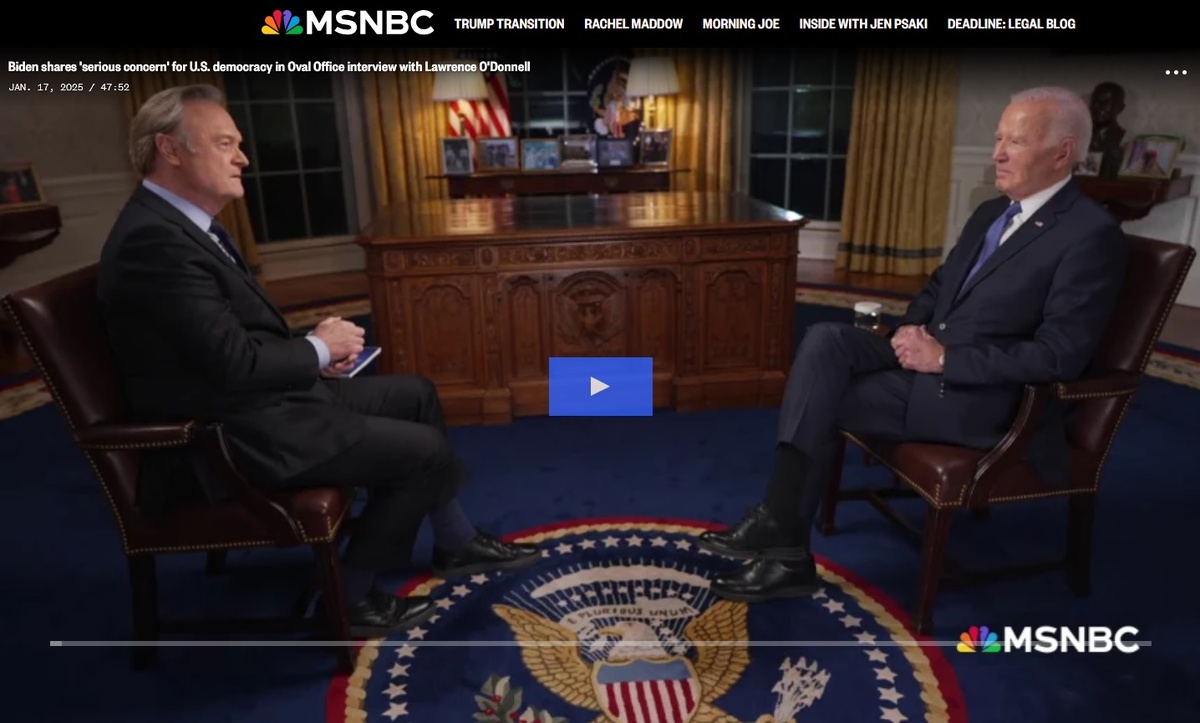    Скриншот видеокадра MSNBC