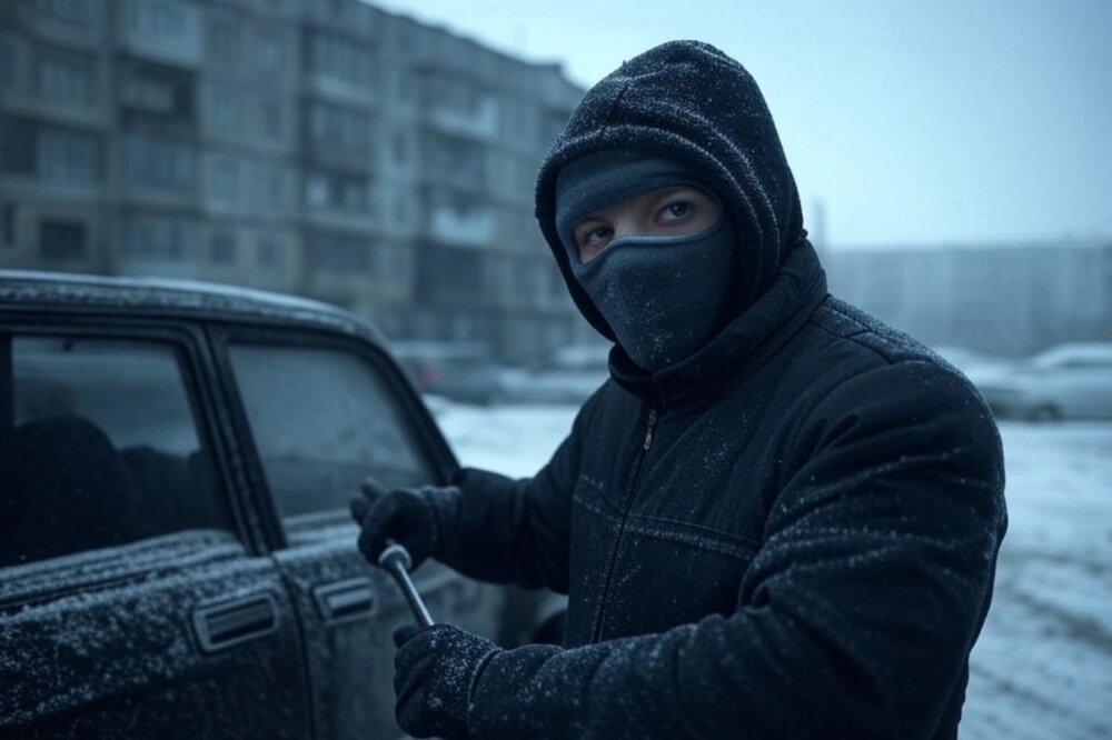    Преступники предпочитали красть менее защищённые автомобили, которые стояли припаркованными на улице. Фото: Нейросеть Grok