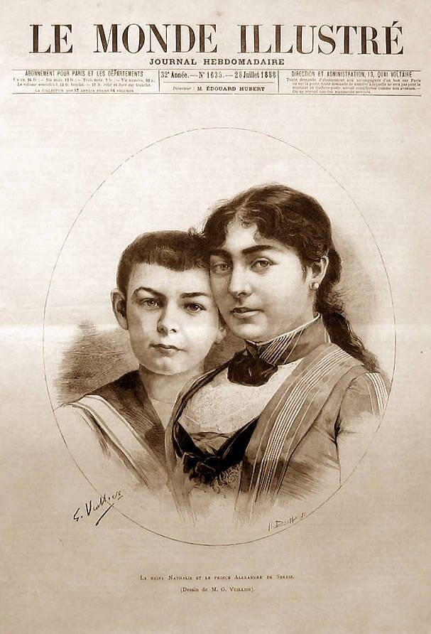 Александр и Наталья Обреновичи