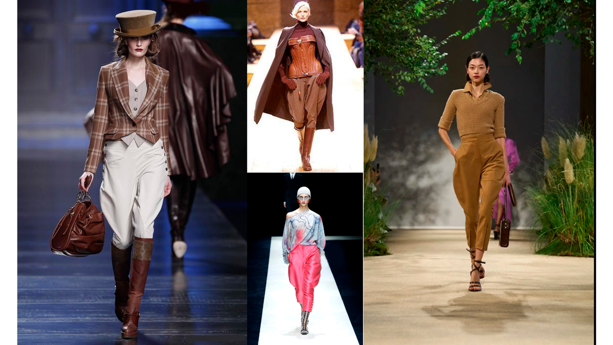 Christian Dior, Georgio Armani, Hermes, Max Mara