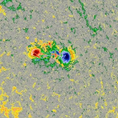 Вид пятна 3964, HMIBC
