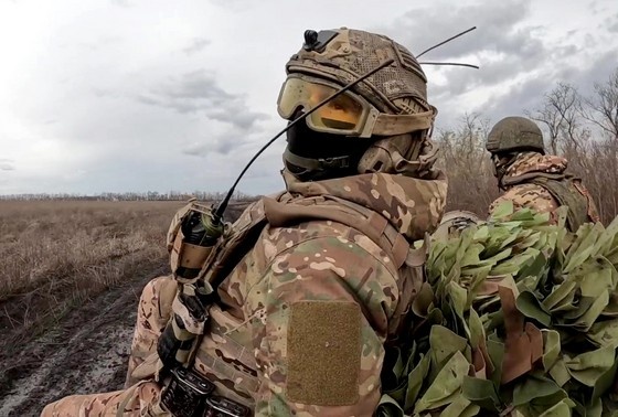    Военнослужащие ВС РФ в зоне СВО