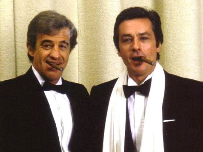 Жан-Поль Бельмондо и Ален Делон