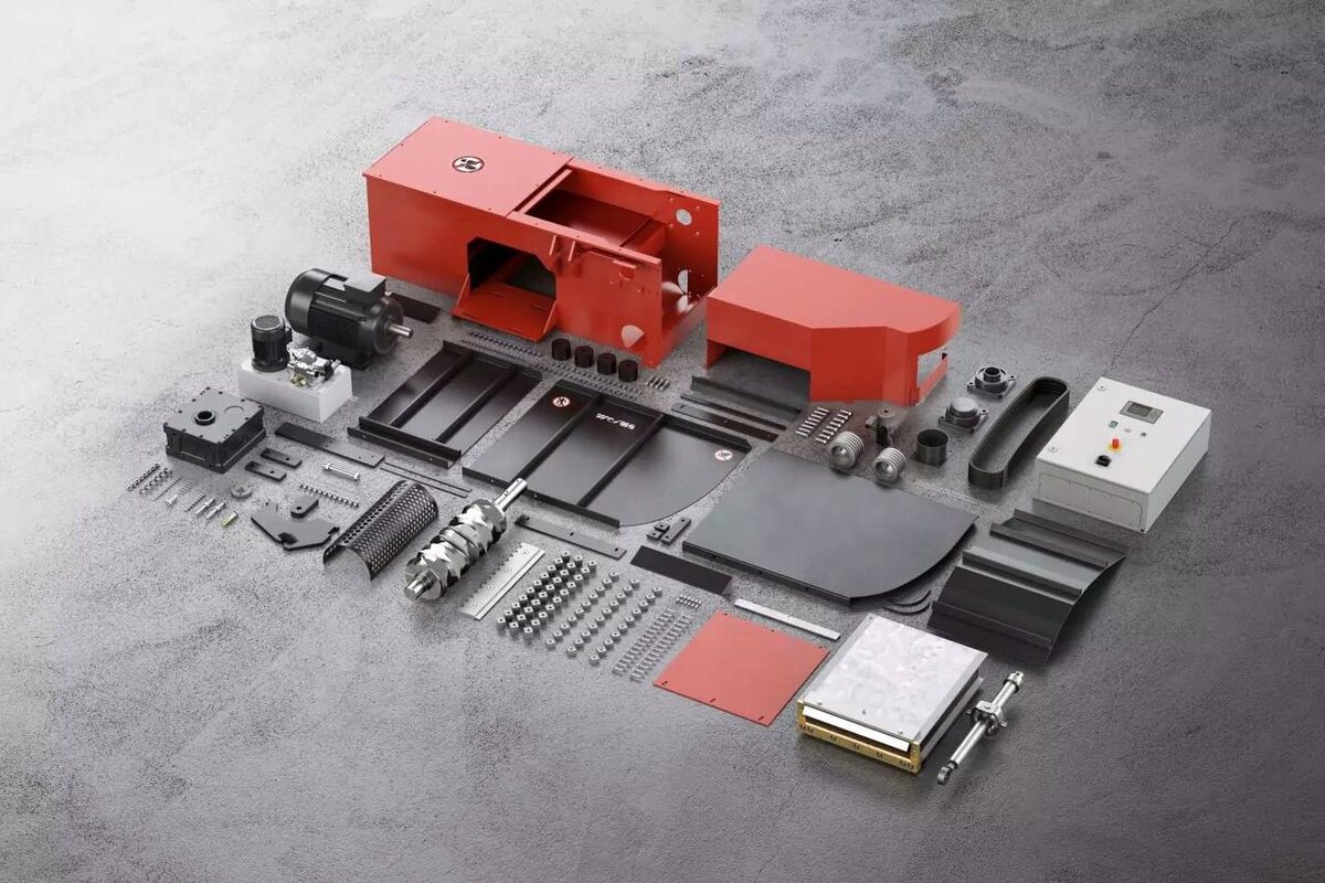 шредер для пластика в разборе