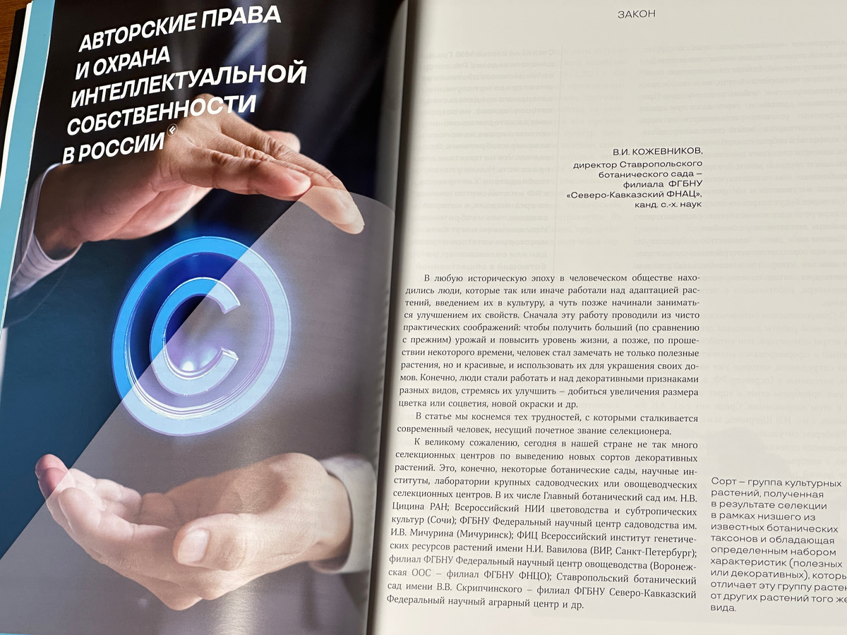 Художник Журнала тоже озадачился и не разобрался, и поэтому поместил иллюстрацию со знаком копирайта, который к регистрации сортовых семян отношения не имеет.