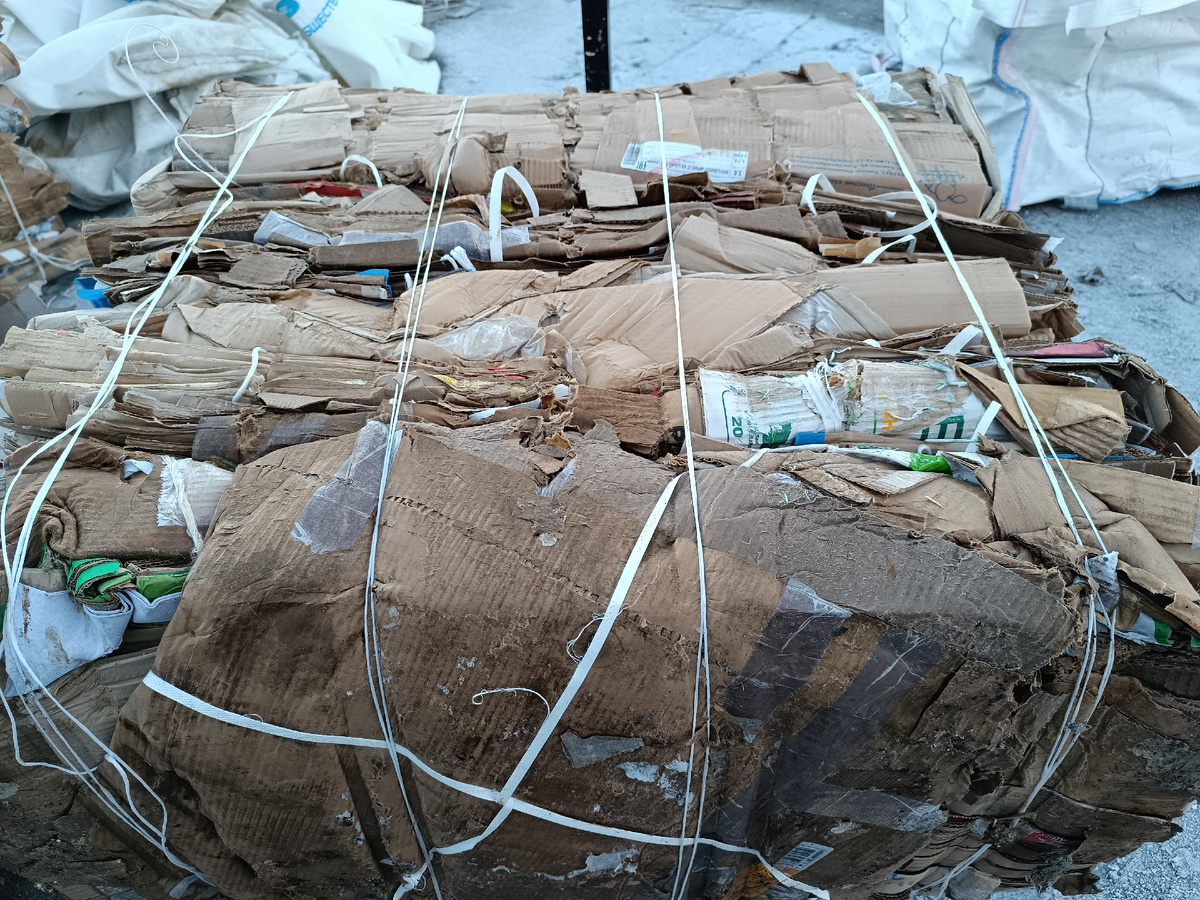 Готовый картон после пресса 