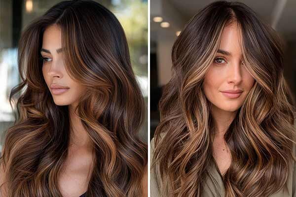 модный цвет волос для брюнеток - 2025