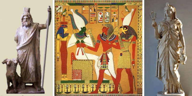 1. Бог Серапис 2. Египетские Боги: Исида, Осирис, Гор 3. Богиня Исида