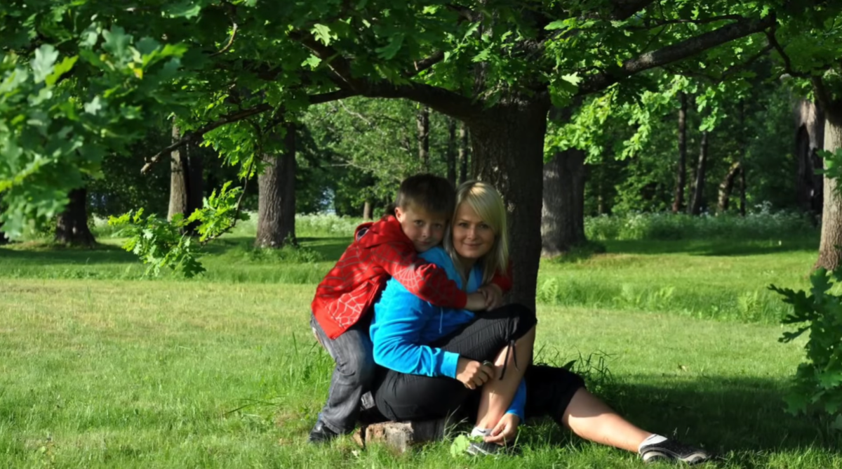 Фотография Никиты с матерью Татьяной