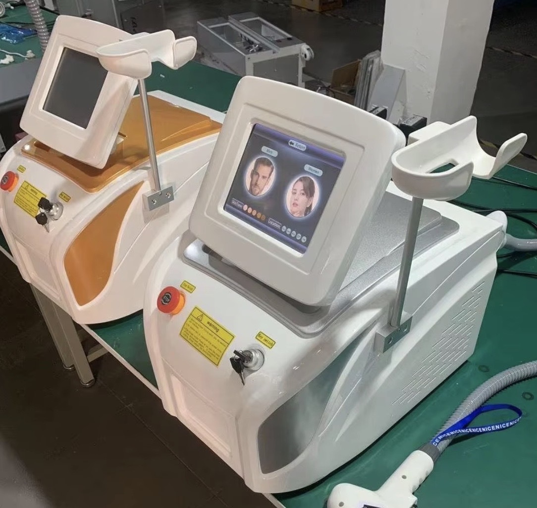 Диодный лазер для удаления волос с 3 длинами волны 808 нм