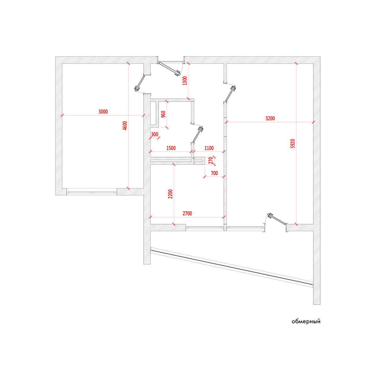 Существующая планировка