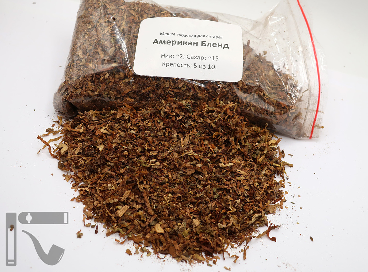 Развесной табак "Американ Бленд" от "Табак97". Фото:©канал "Уголок Курильщика"