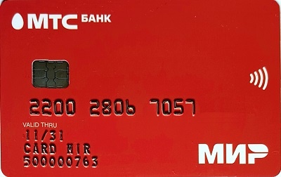 карта МТС-банка