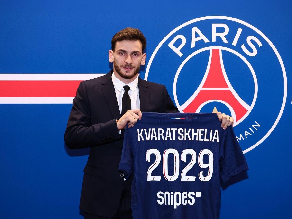    Хвича Кварацхелия© Официальный сайт "ПСЖ"
