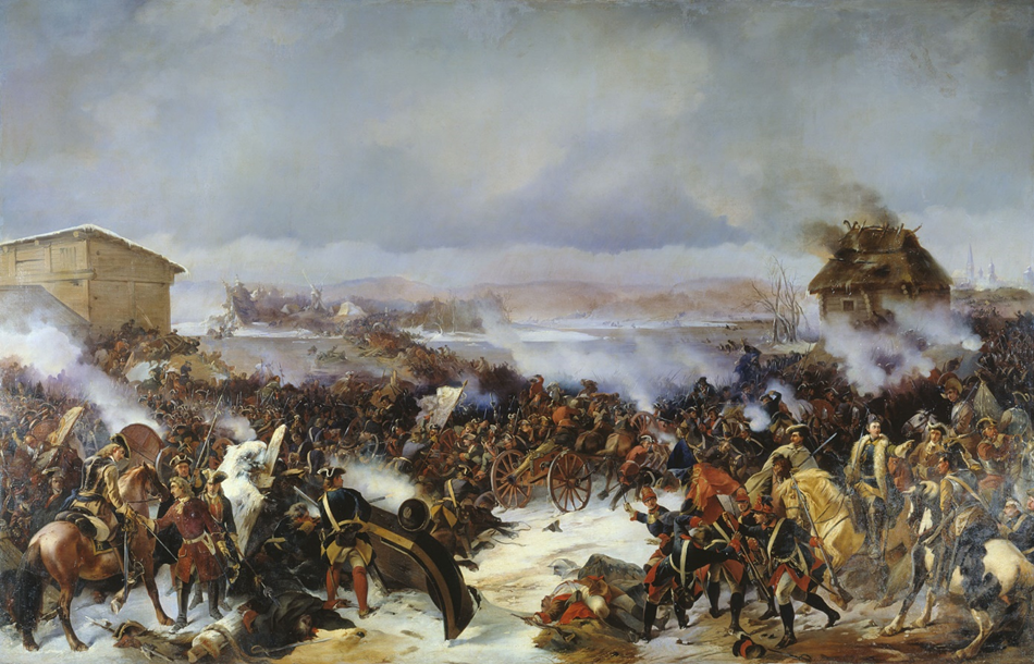 Александр Коцебу. «Сражение под Нарвой 19 ноября 1700 года», 1846 год, Военно-исторический музей артиллерии, инженерных войск и войск связи, Санкт-Петербург © Public domain