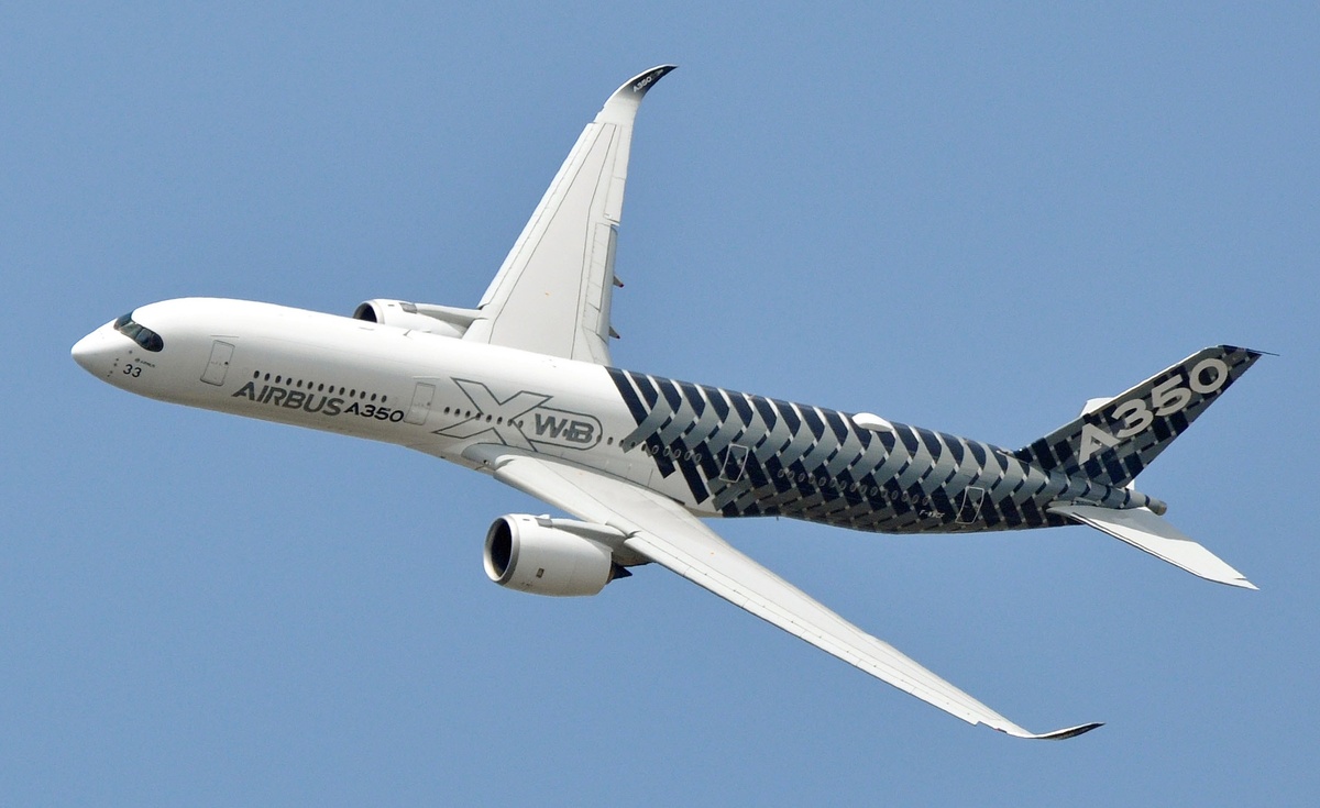 Эрбюс-А350 XWB - самый карбоновый, рекордсмен