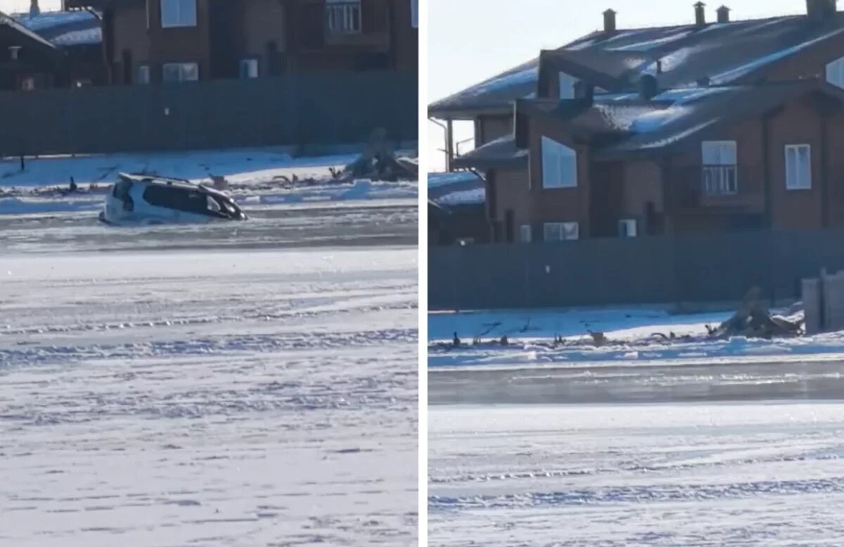    Внедорожник с водителем провалился под лёд на реке в Хабаровском крае