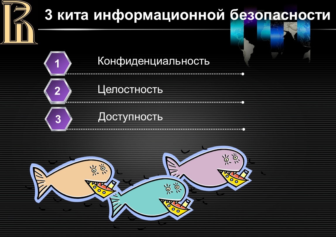 Три кита безопасности: конфиденциальность, целостность, доступность