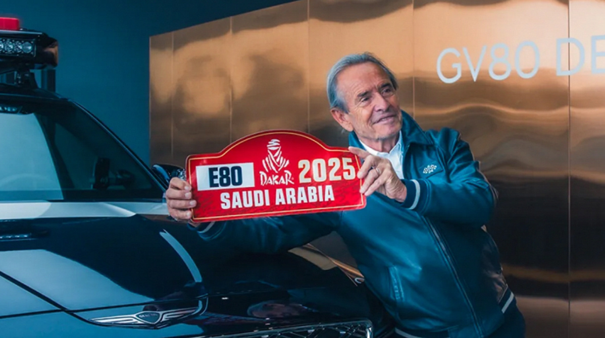 Джеки Икс и Genesis GV80 Desert Edition. Источник: genesis_europe