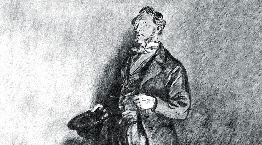 Дементий Шмаринов. Лужин. Иллюстрация к роману. 1935–1936 годы.