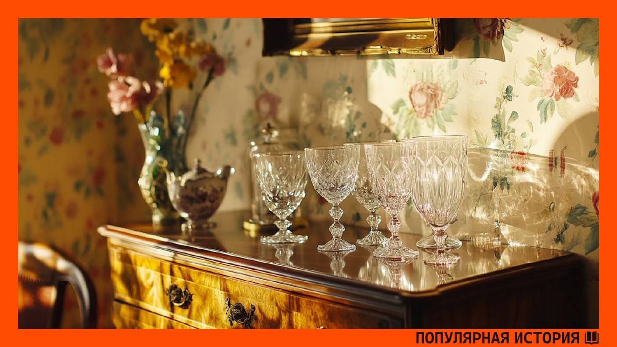 Красивую посуду хранили до лучших времен. Ее передавали детям, а потом внукам.