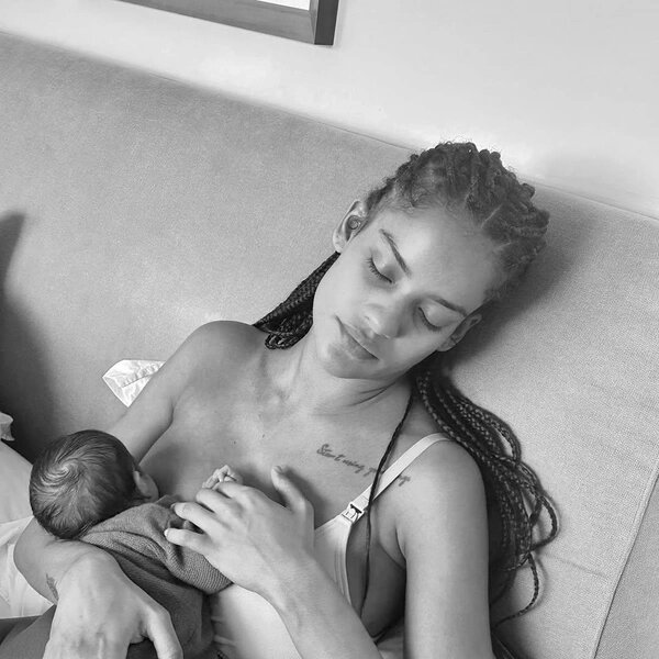    Нара Баптиста с сыном, фото: соцсети