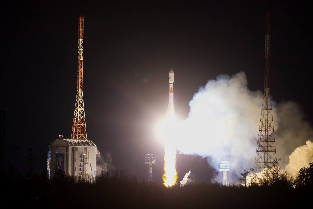 Запуск ракеты Союз-2.1а с радиолокационным аппаратом «Кондор-ФКА» №2