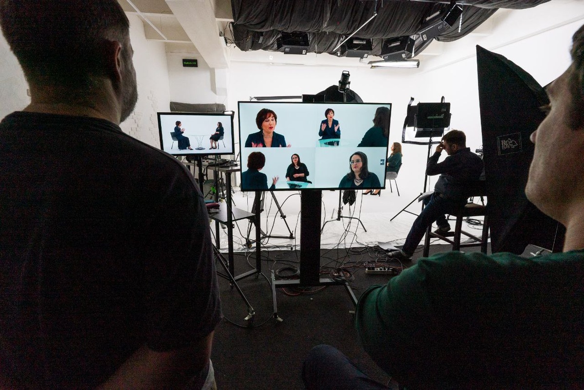 Съемка программы для ТВЦ в Белой Студии