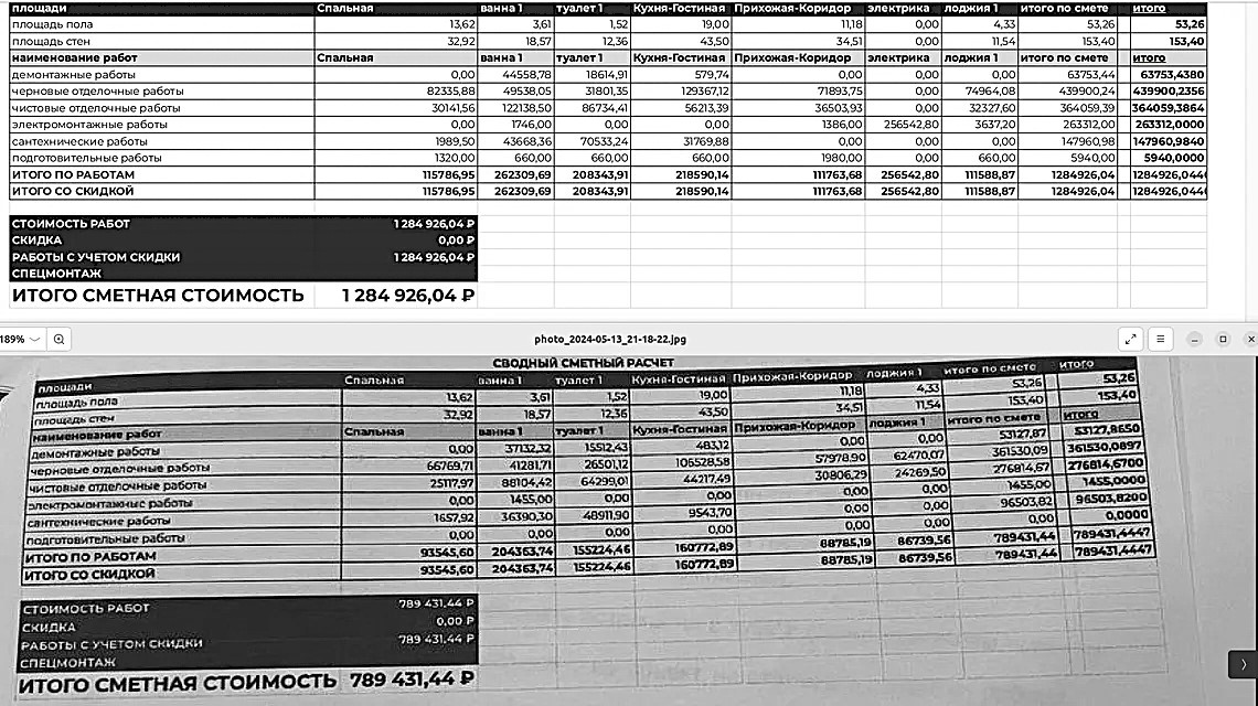 сравните сметы