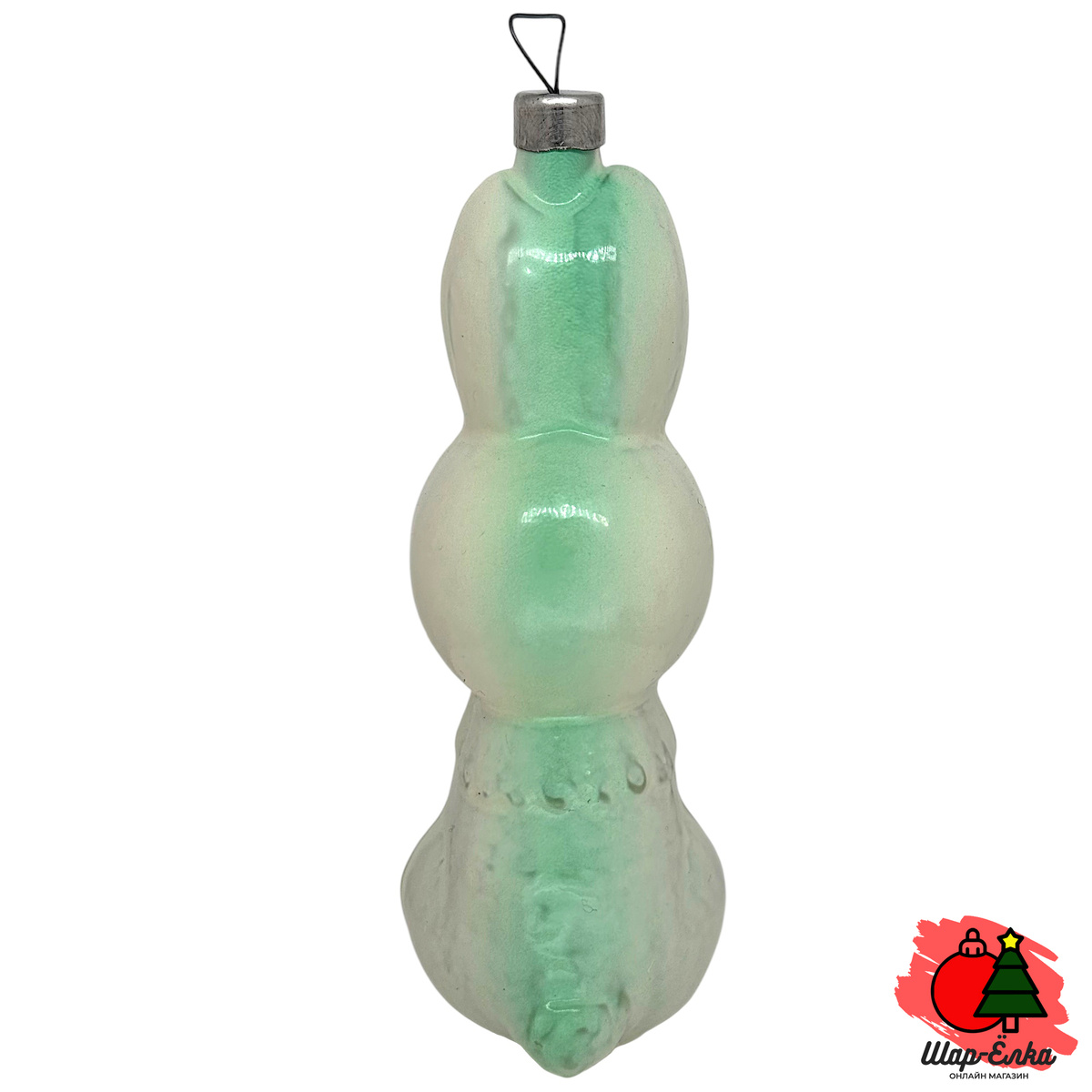 Ёлочная игрушка "Зайчишка" (Туймазы) зеленоватый