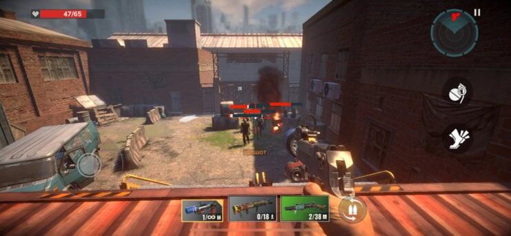    Не забывайте использовать гранату, а то не сможете отбиться от орды