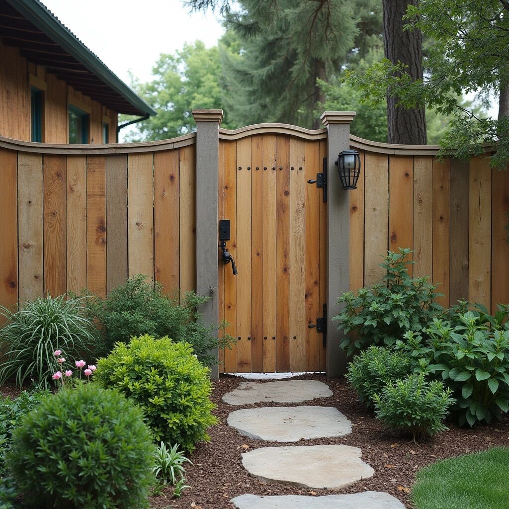 Примерно таким я видела свой идеальный забор. И да, я в курсе, что дерево гниет и его нужно постоянно красить. Но, мечтать то не вредно!