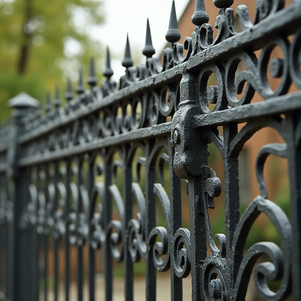 Ещё одна мечта, которая стоит, как крыло от самолёта. Собственный кованый забор... Мечта...