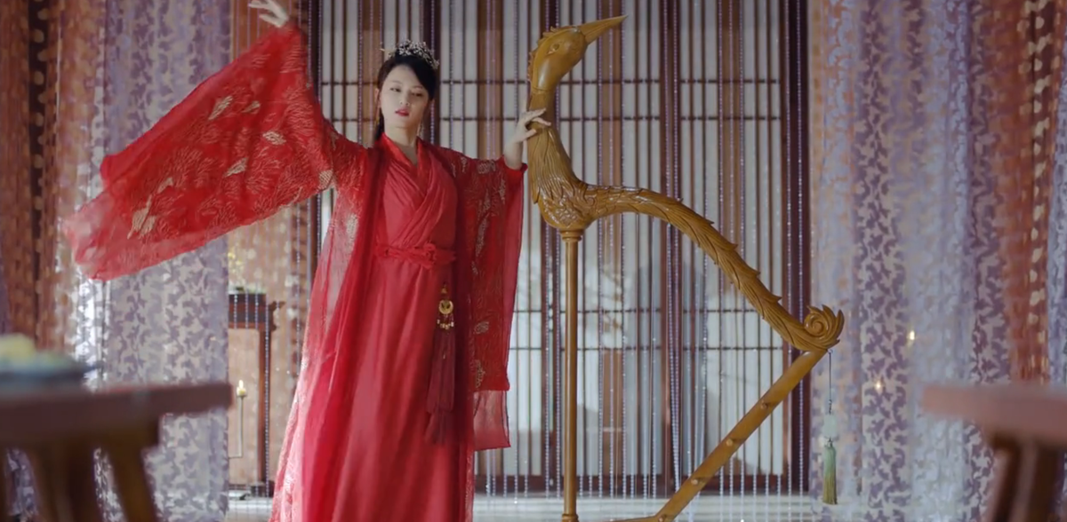 Китайская царевна-лебедь. Да, да, лебеди в Китае красные. 