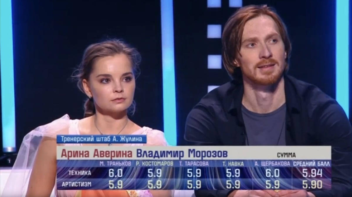 Арина Аверина и Владимир Морозов. «Народный ледниковый», 6 выпуск от 17 января