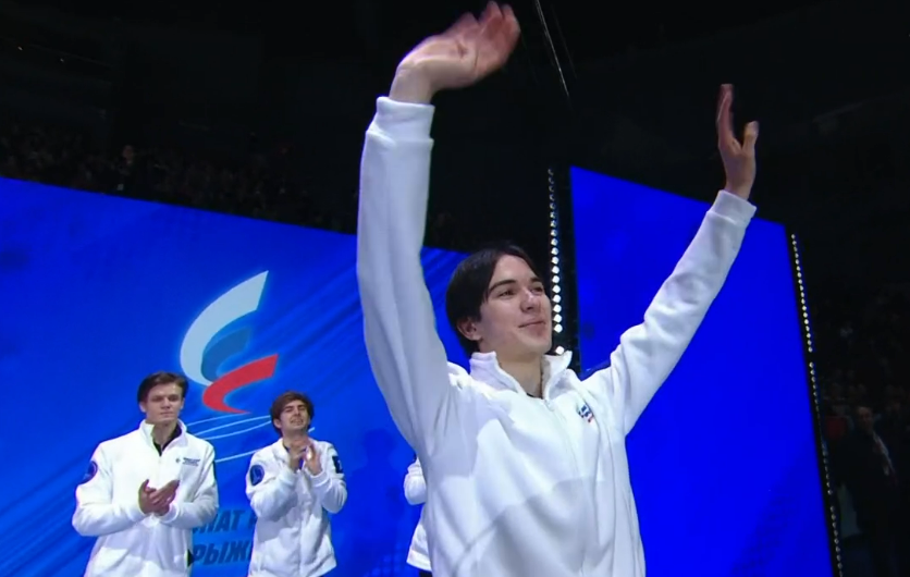 Николай Угожаев - чемпион России 2025 года по прыжкам. Фото: Первый канал