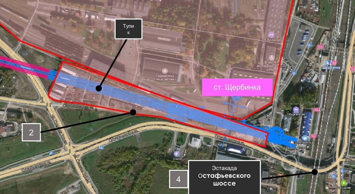 📷 1.1: Схема расположения станции